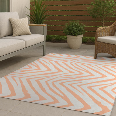 Tapis d'extérieur antidérapant à rayures Zebra
