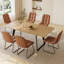 Ensemble de salle à manger 7 pièces Pices Modern, 63 po à 86,6 po-119358122-119358127