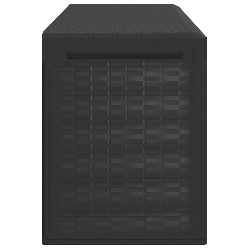WFX Utility 114cm W 290L Water Resistant Plastic Lockable Deck Box, Anthracite