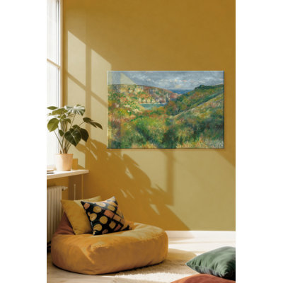 "Hills Around the Bay of Moulin Huet, Guernsey" Print on Wrapped Canvas
