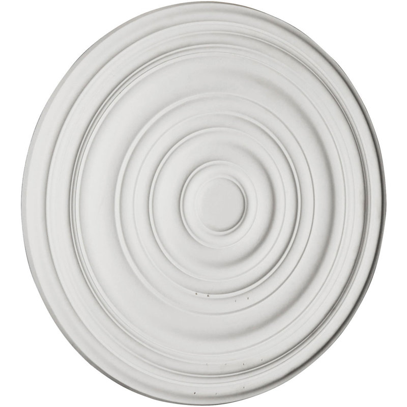 Endurathane Carton Ceiling Medallion, 12 5/8"OD x 1"P (For Canopies up to 2 5/8"), Factory Primed