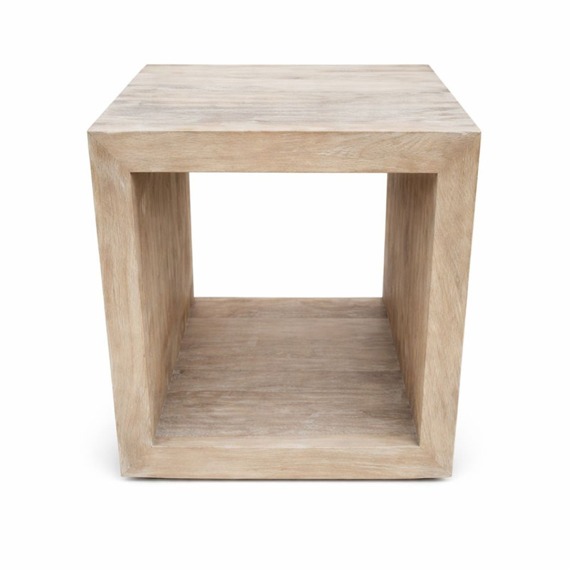 Jade Accent Table, New White Wash