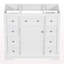 Meuble-lavabo 36 po sans lavabo, base d'armoire seulement, une armoire et six tiroirs, blanc-121885343