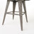 30" Outdoor Wicker Swivel Barstool With Water Resistant Cushion, Mixed Black And Dark Grey