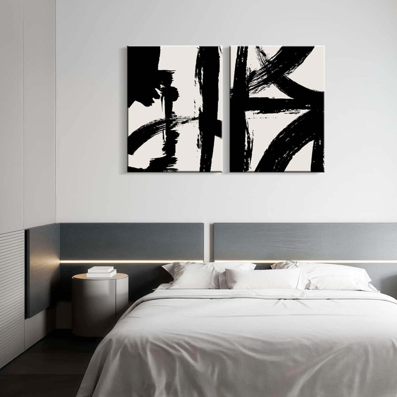 2 Piece Wrapped Canvas Print, 60 cm H x 40 cm W