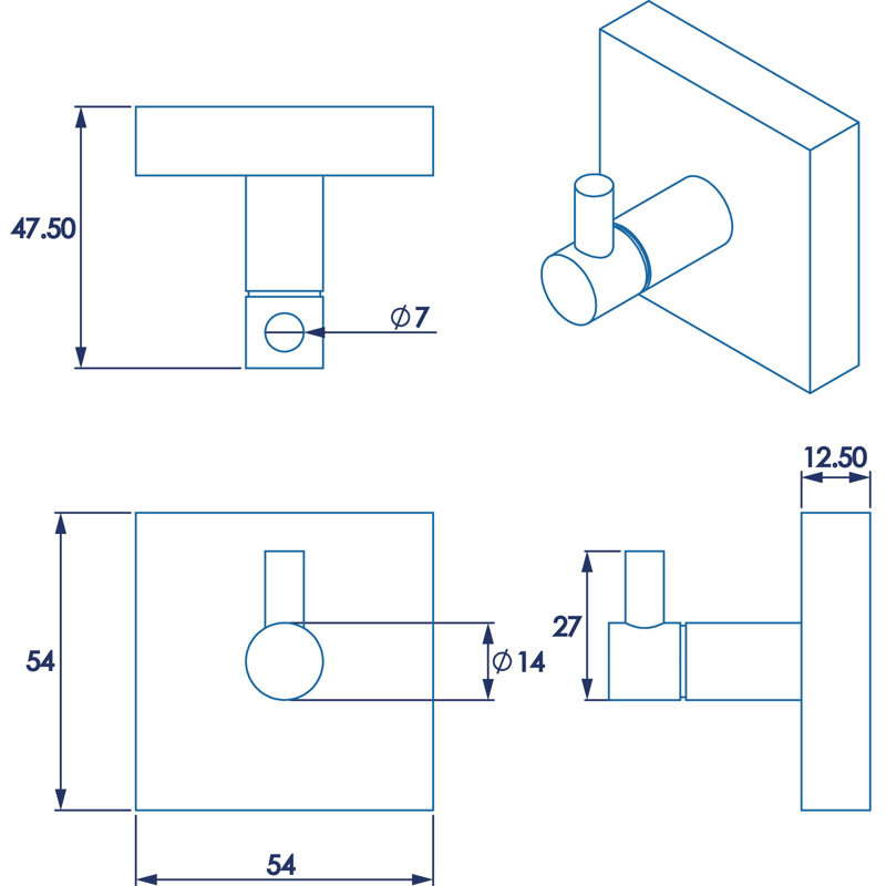 Chester Wall Mounted Robe Hook