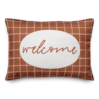  Housse de coussin rectangulaire et insert Welcome