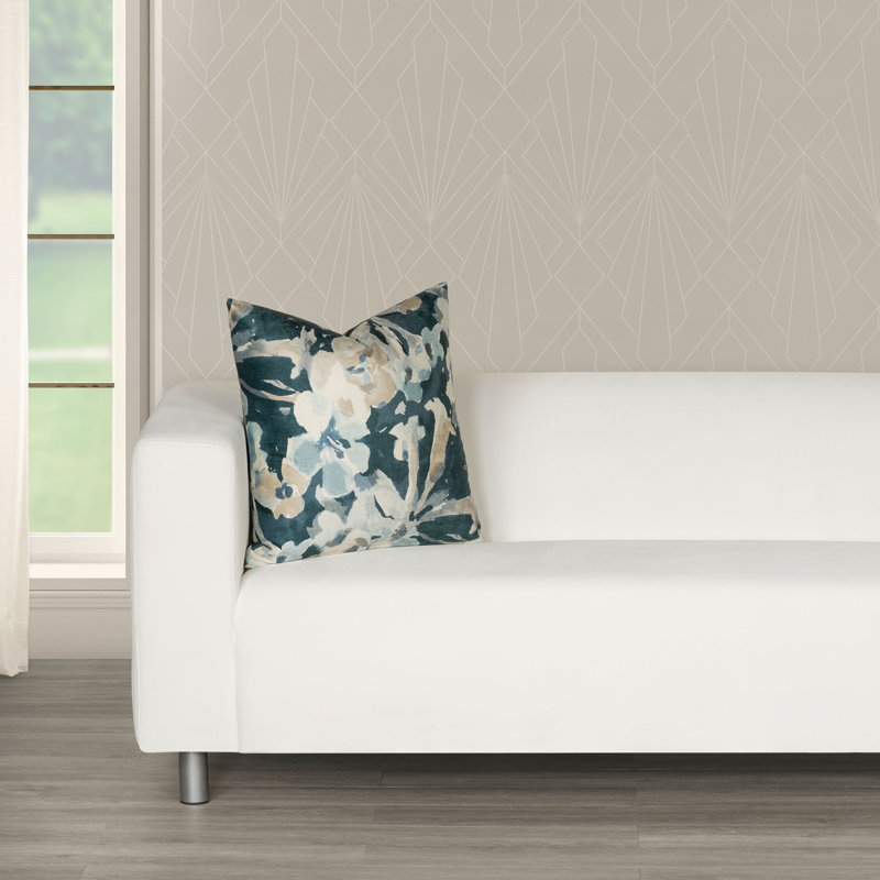 Floral Reversible Throw Pillow, 16" x 16"