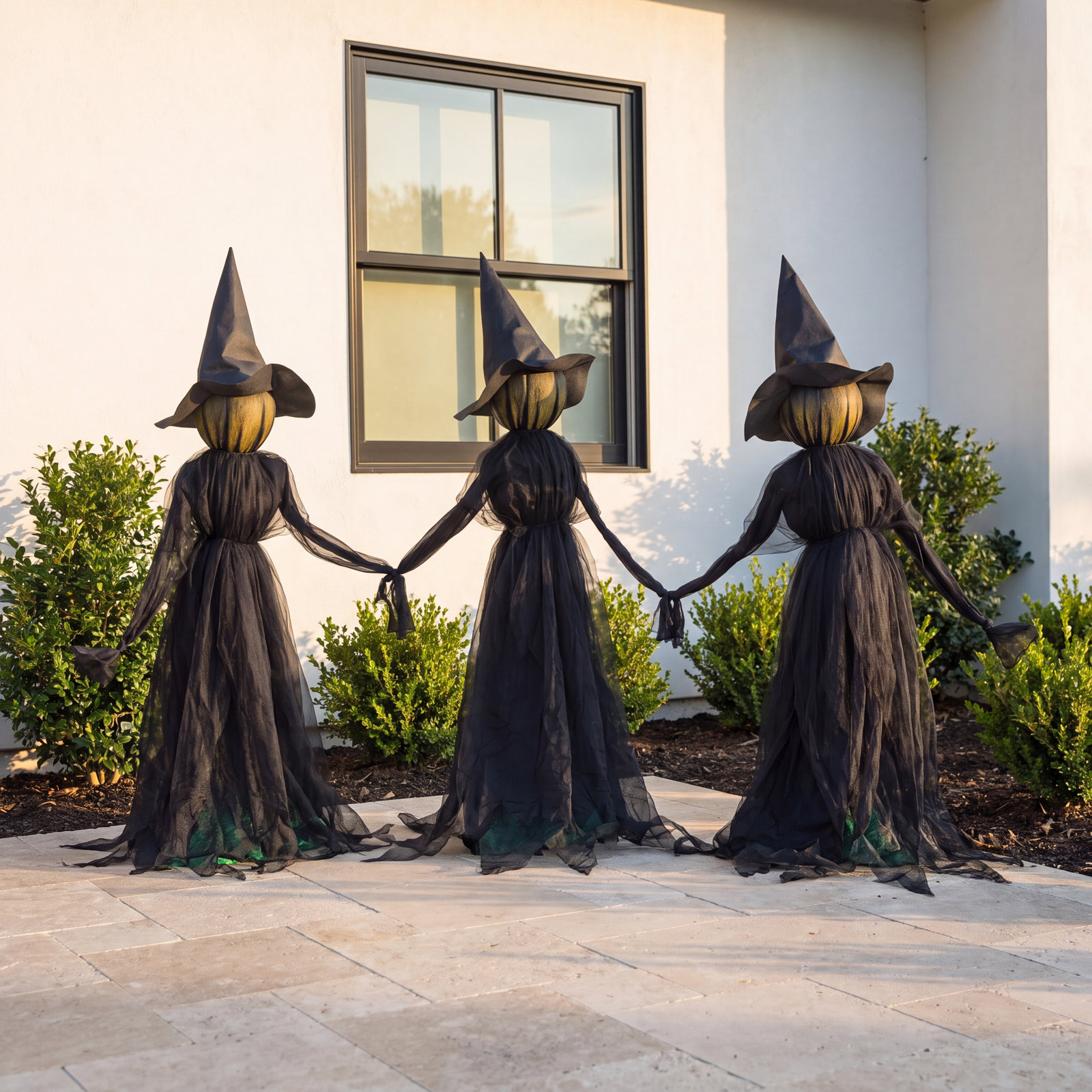 LED Lighted Witch Garden Stake, 13'' x 13''