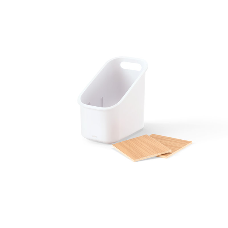 Porte-ustensiles Bellwood blanc / naturel