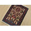 Tapis traditionnel ivoire en laine noué à la main de 1 pi 5 po x 1 pi Bidbar