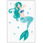 « sirène », reproduction de peinture à l’aquarelle encadrée sur toile encadrée-20747409