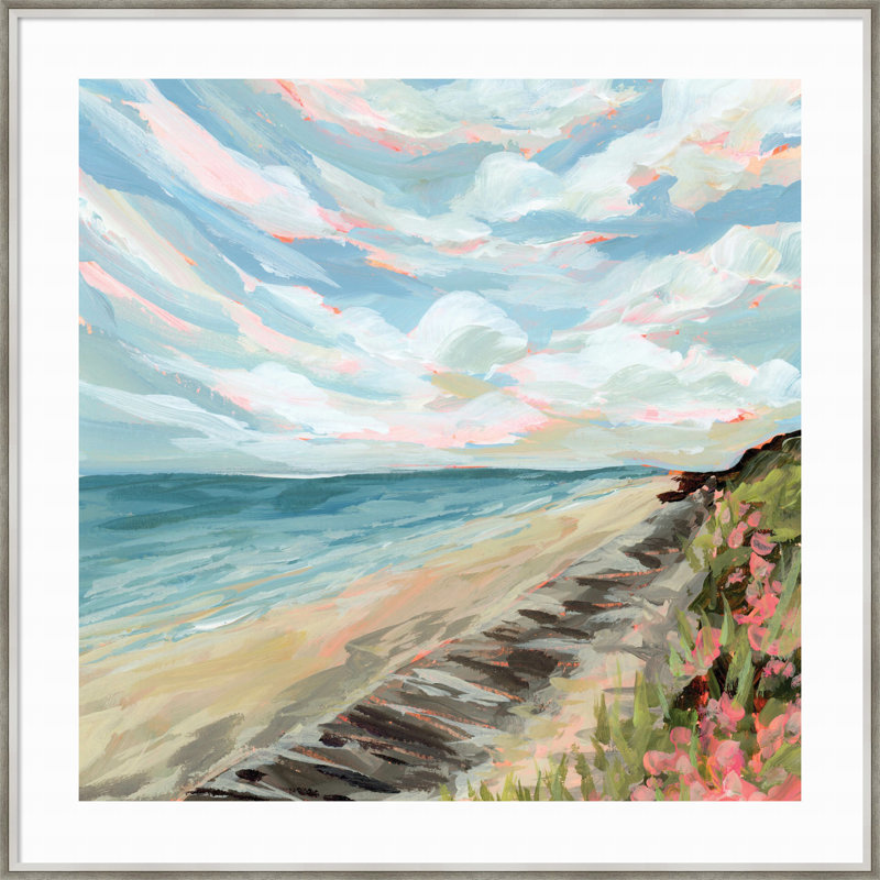 Connecticut par Emily Kenney, reproduction d'art encadrée, H 41 po x l 41 po x P 2 po, Argent