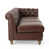 Simili cuir brun foncé