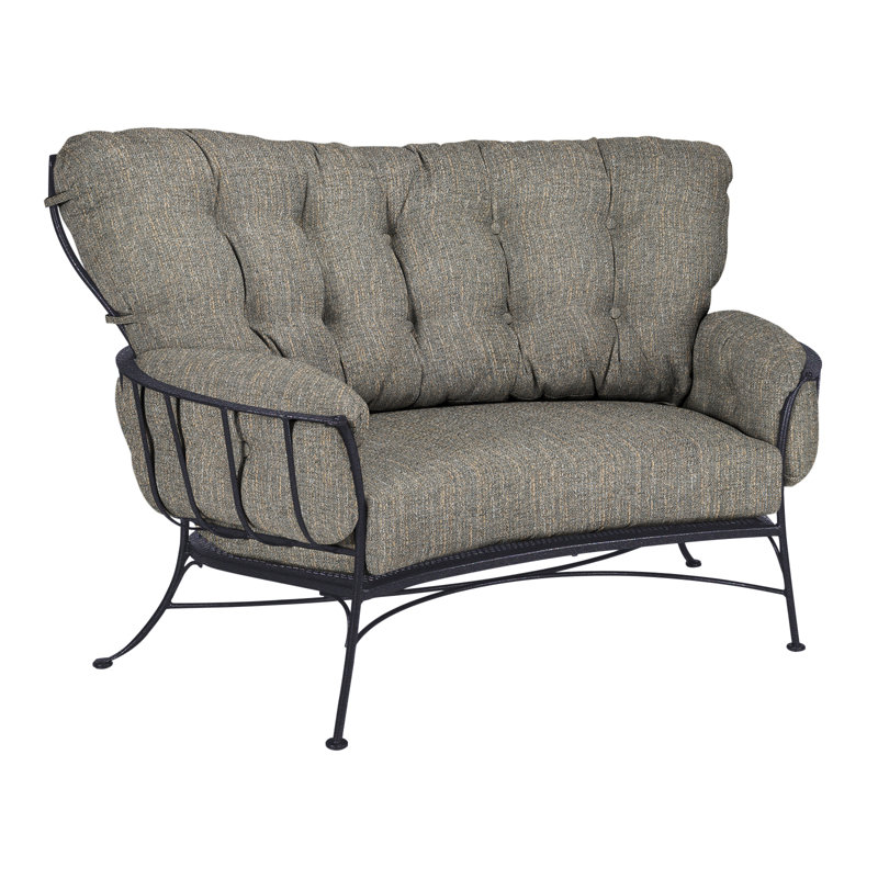 Monterra Outdoor 2 - Seat Loveseat, Trax Burgundy, Graphite