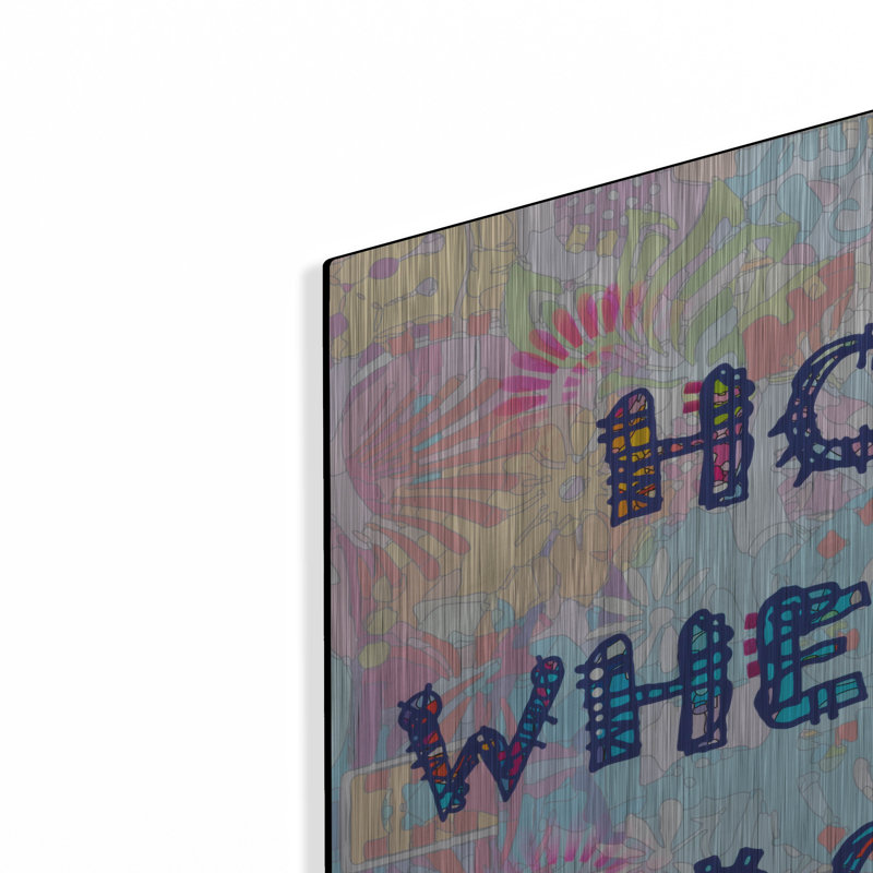 Art mural en métal Red Barrel Studio® «Home Is Where Your Dog Is» par Dean Russo, H 24 po x l 36 po