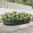 Raised Garden Bed Outdoor/   Oval Large Metal Raised Planter Bed For For Plants/ Vegetables/ And Flowers - Black-1404168444-1404168432-1404168435