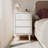Solid Wood Mid-Century Modern Nightstand-533562042-509736841