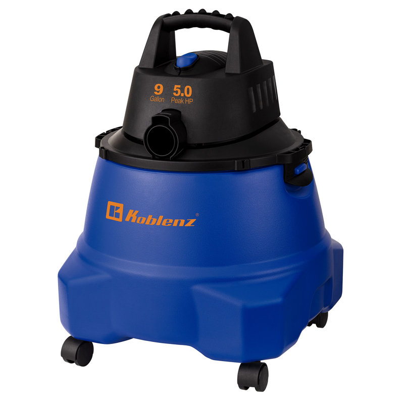 Aspirateur sec / humide 9 gallons avec puissance de 5 ch avec outils et accessoires