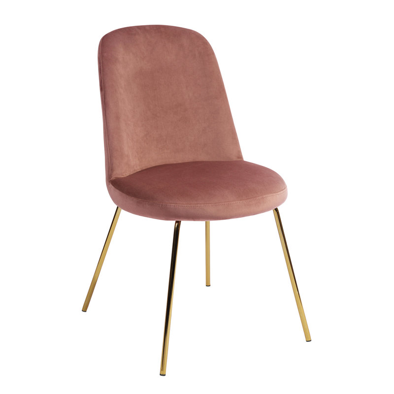 Kent 48cm H Upholstered Side Chair, Rose