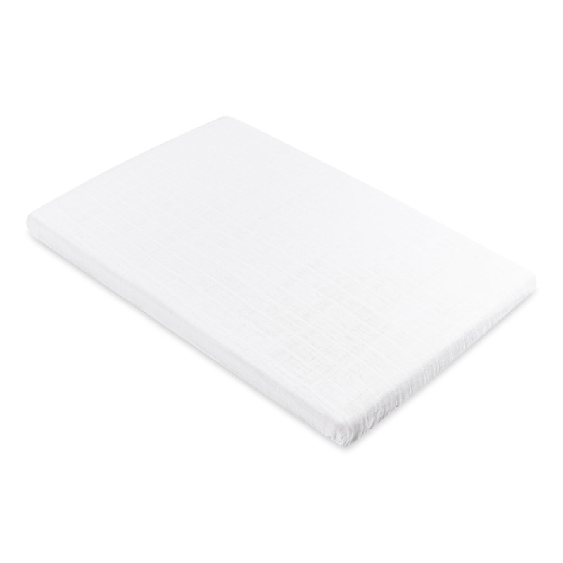 Plain White Muslin All-Stages Bassinet Sheet