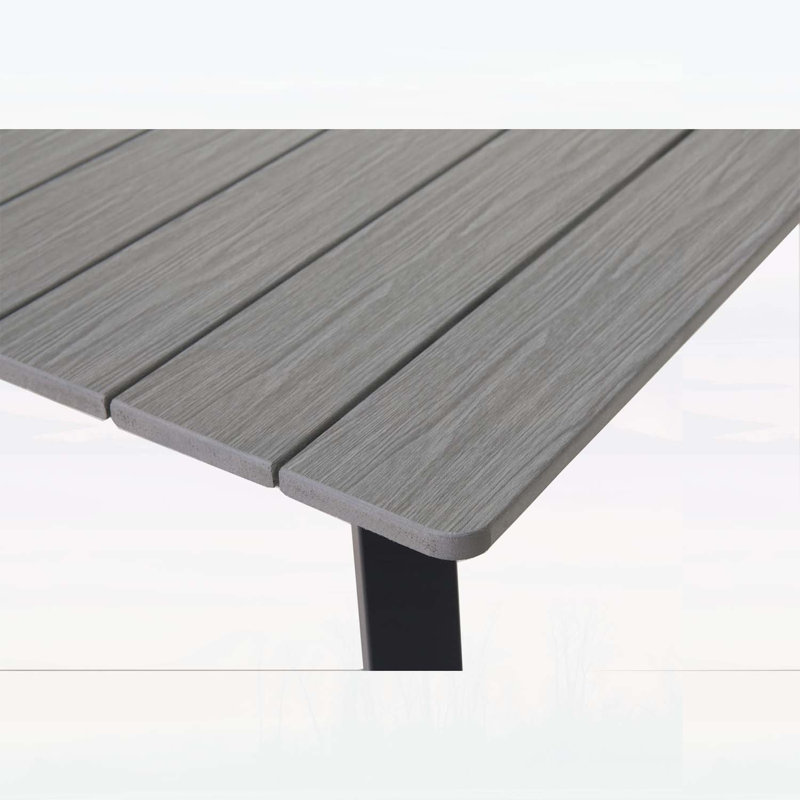 Table de salle à manger pliable d'extérieur avec structure en métal pour jardin, patio et balcon