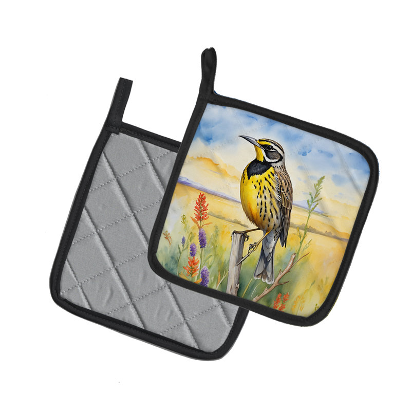 Paire de poignées Kansas Western Meadowlark