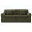 Greco Vintage Upholstered Boneless Three Seat Couch Compressed Delivery Tool Free Setup Sofa-124889108