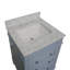 Ensemble de meuble-lavabo simple 24 po avec armoire bleu poudre et comptoir en marbre de Carrare Francfort-783222005-762033612