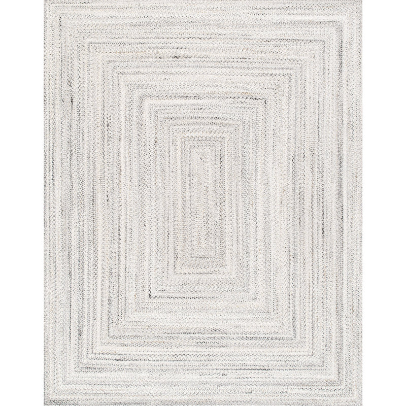 Tapis intérieur / extérieur beige tressé à la main Lagos, Rectangle 8 pi 9 po x 11 pi 9 po