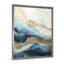 «White and Blue Goldern Abstract River - Northern Lights», art mural sur toile-97052218-97052219