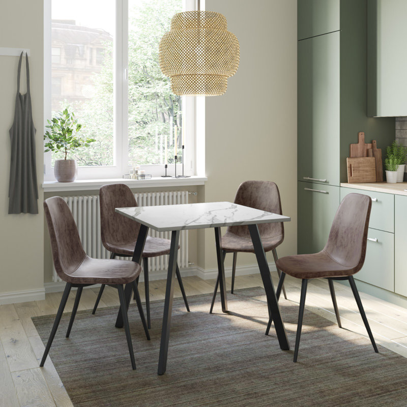 4 - Person Dining Set, Dark Brown