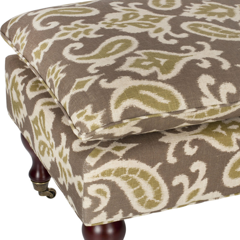 Hampton Upholstered Bench, Brown / Green