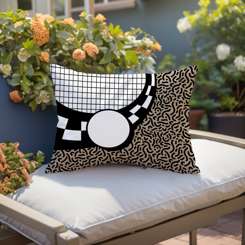 Coussin lombaire réversible Dotrix, Rectangle H 18 po x l 25 po