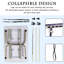 1 table de toilettage pliable et station de séchage pour animaux de compagnie de 46 po avec cadre en acier inoxydable et tapis antidérapant
