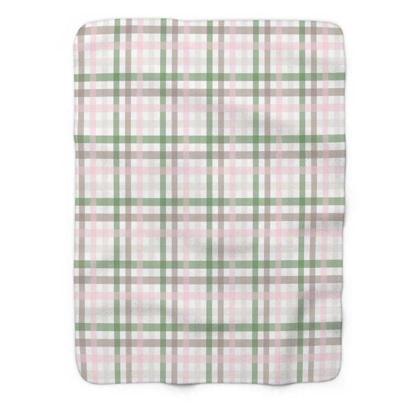 Couverture de sherpa rose 1 pièce, L 50 po x L 60 po
