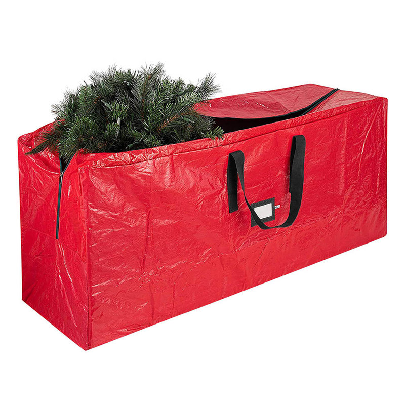Sac de rangement pour arbre de Noël Sac de rangement pour arbre de Noël, 11.02" H x 6.3" W x 2.76" D, Red