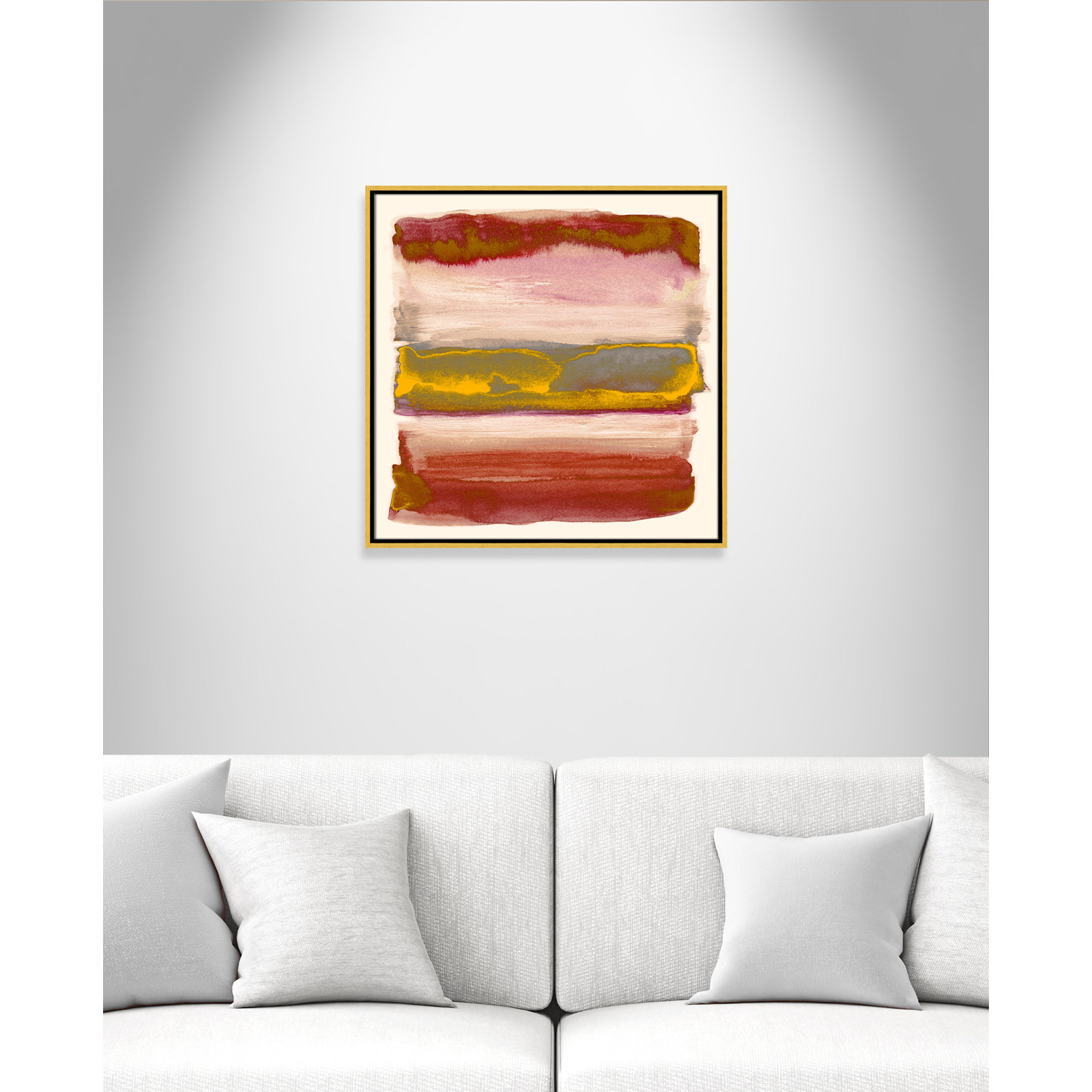 Yellow Sky II Print by Nan, Gold, 25.5" H x 25.5" W