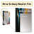 Smooth Bliss Abstract Gold Black Blue I - Abstract Painting Unique Wall Mirror, Modern Mirror, Printed Metal Art-639582750