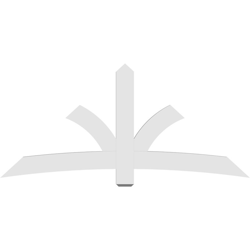 Support pour pignon Davenport, H 38,5 po x l 84 po (pas: 11/12), P 2 po x F 6 po, PVC