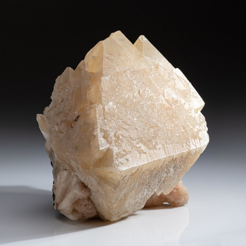 Powellite Crystal on Stilbite from Jalgaon, Maharashtra State, India