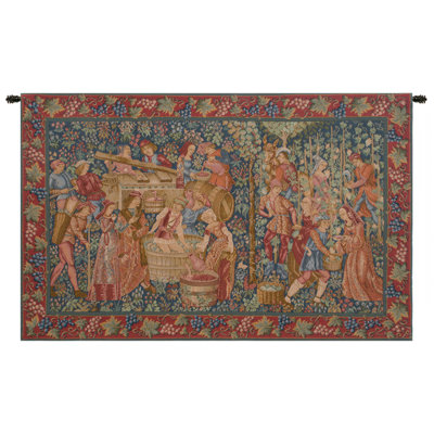 Vendange I Loom Woven Cotton Blend Wall Hanging