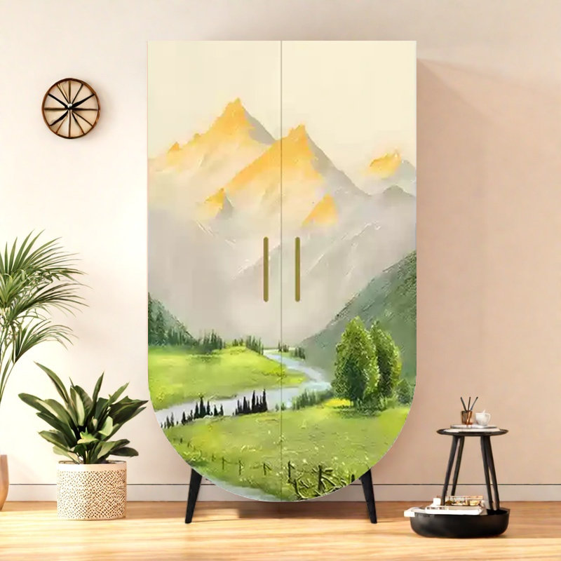Modern Minimalist Double-Door Wardrobe