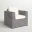 Chaise de patio entièrement assemblée avec coussins