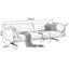 Canapé modulaire kaki en cuir véritable-404348028-404348030