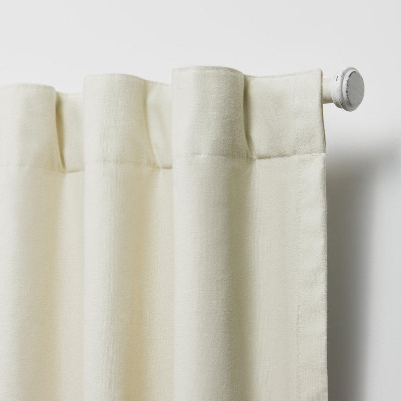 Rideau occultant 100% coton Lauren Ralph Lauren Waller, Naturel, 52 po x 96 po