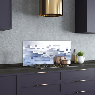 Bentely 50cm W x 100cm L Glass Peel and Stick Panel