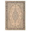 Tapis unique en laine de style années 1990 de 6 pi 8 po x 9 pi 4 po Akeya