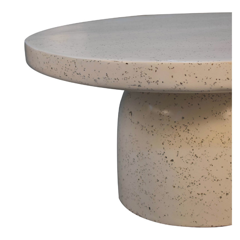 Mhurran Solid Wood Drum Coffee Table