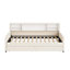 Lit plateforme simple tapissier avec rangement-894670475